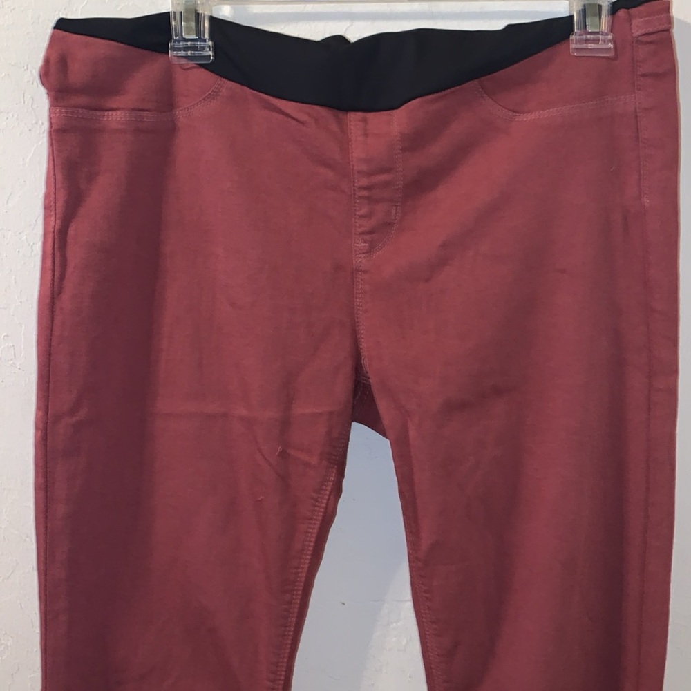 -Women's Maternity Just Black Burg Red Denim Skinny Pant Leggings #SF72M-Size 30 - Picture 9 of 13